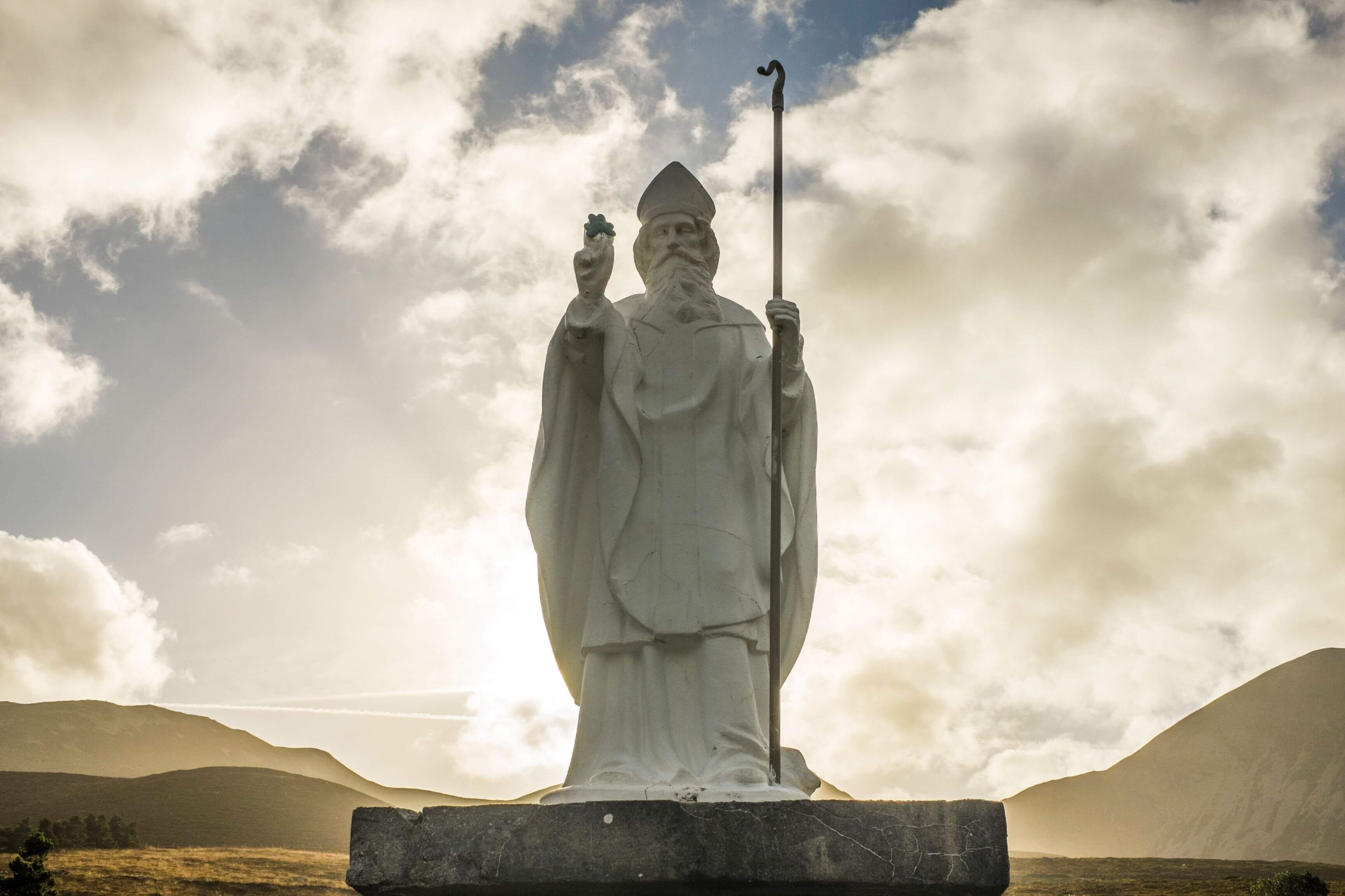 Statue of St Patrick in Croagh, Ireland