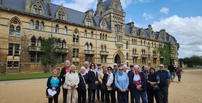 A group of guests on a UK tour