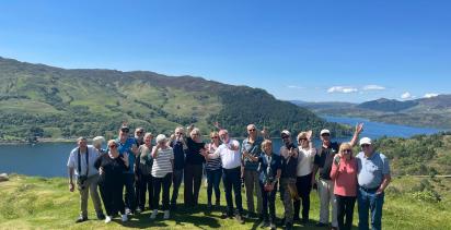 A group of travellers on the Back-Roads A Scottish Journey tour