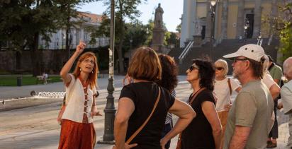 Group walking tour led by Back-Roads Tour Leader in Hungary