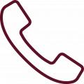Icon of a telephone receiver.