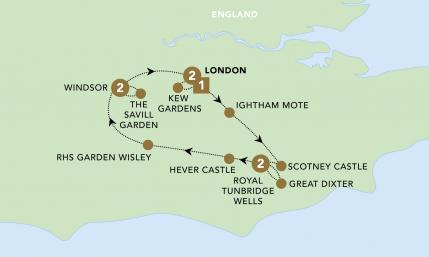 English Country Gardens Map English Country Gardens Map