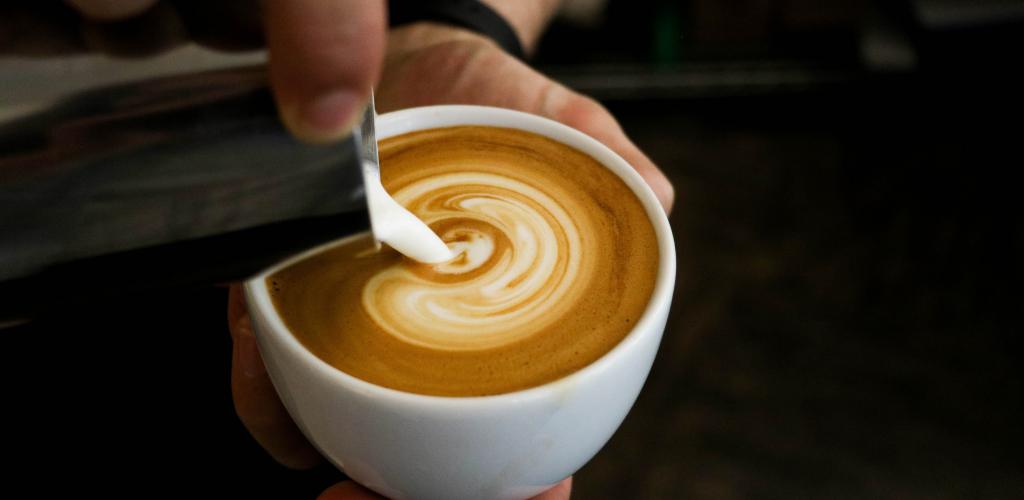 Caffe latte coffee