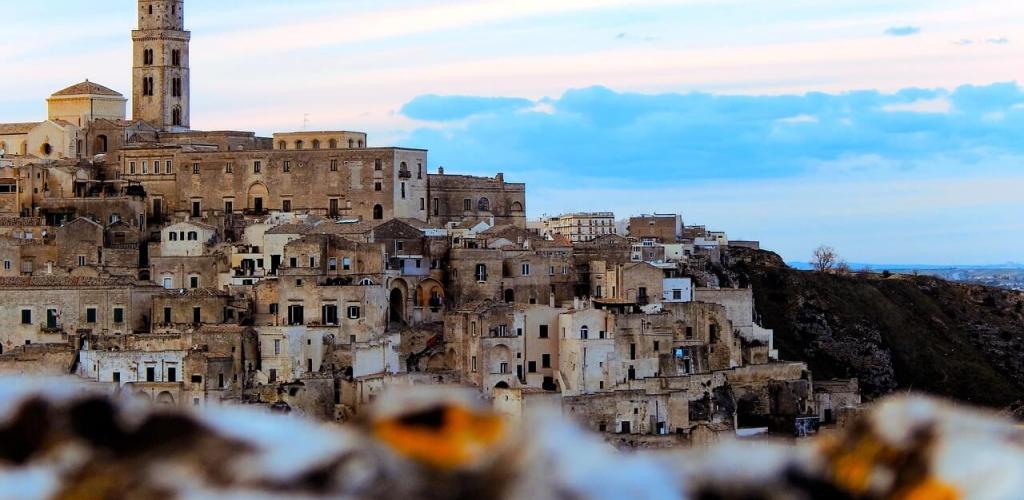 Cityscape view of Matera