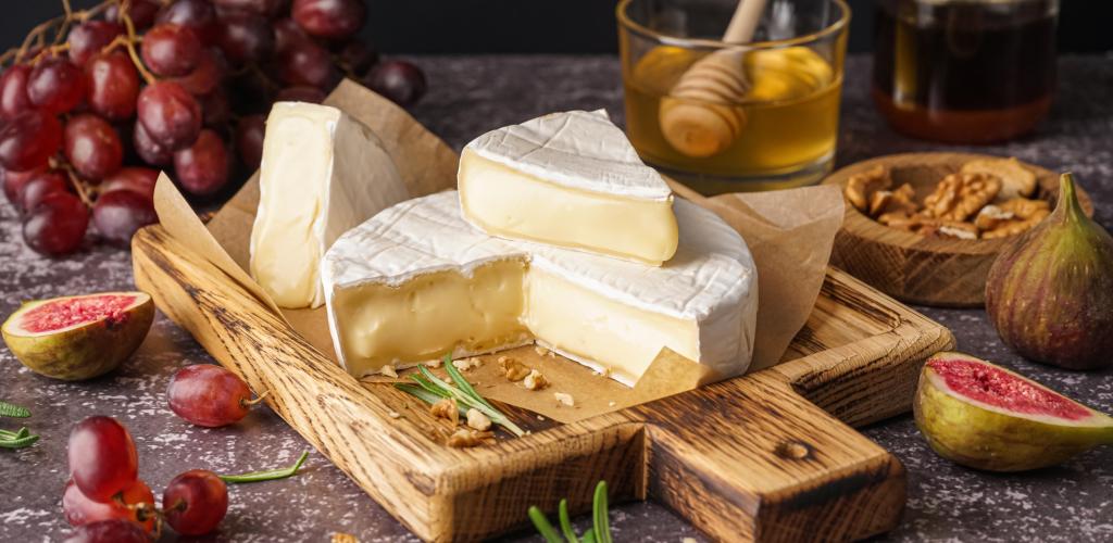 Camembert cheese board